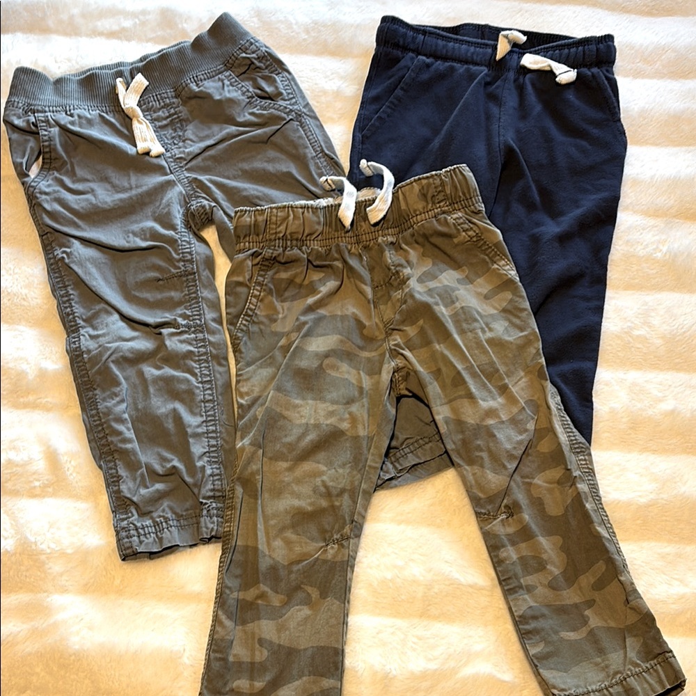 Kids' Camo and Solid Jogger Pants Set